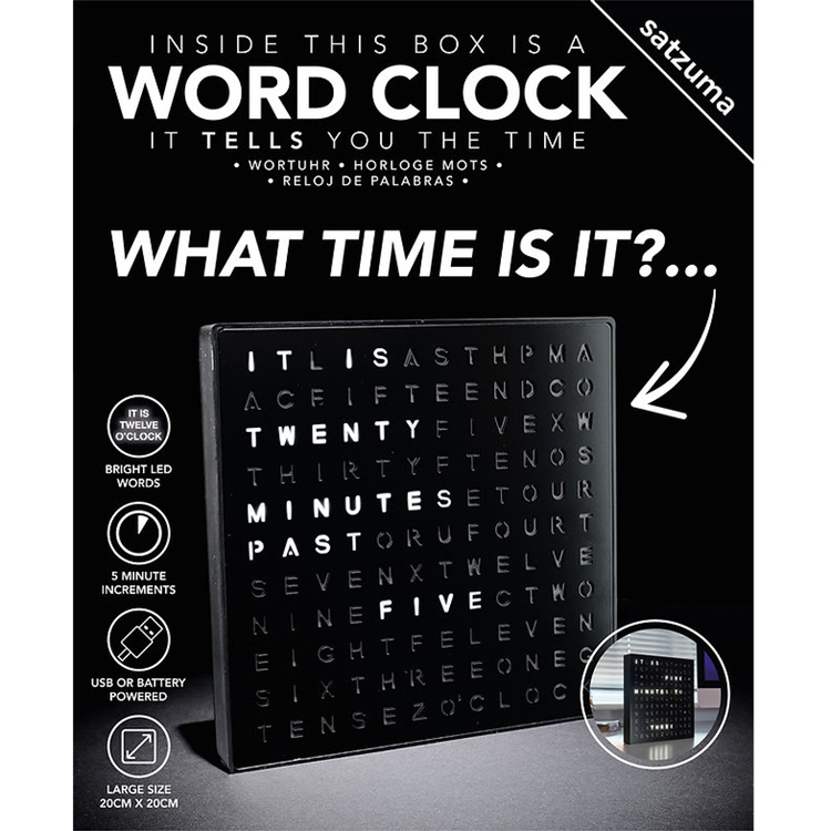 Zegar Słowny LED Word Clock